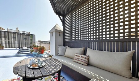 Ryad Watier Essaouira Dachterrasse für Singles & Alleinreisende.