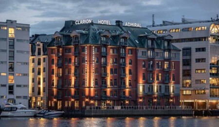 Außenansicht Hotel Clarion Admiral in Bergen für den Silvesterabend