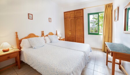 Wohnbeispiel für Singles & Alleinreisende: Hell gestaltetes Apartment im Apartamentos Aurora auf La Gomera.