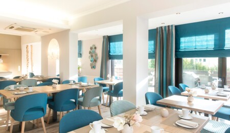 Frühstücksraum im Hotel Birkenhof im Spessart für Wanderreisen mit singlereisen.de