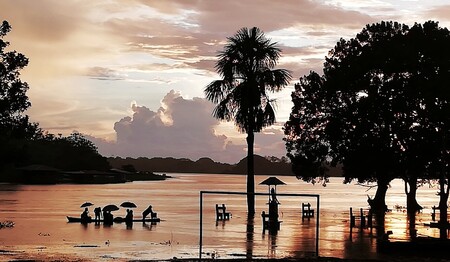 Singlereise Amazonas Kolumbien Dschungel: Alleinreisende entdecken die rosafarbenen Delfine und indigene Kultur.