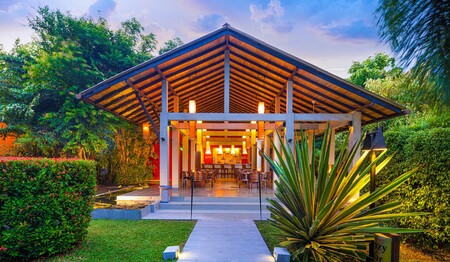 Chaarya Resort Bar in tropischer Umgebung für Singles & Alleinreisende