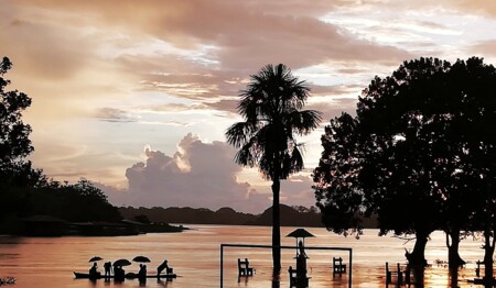 Singlereise Amazonas Kolumbien Dschungel: Alleinreisende entdecken die rosafarbenen Delfine und indigene Kultur.